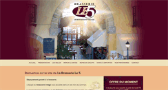 Desktop Screenshot of brasserie-lecinq.com