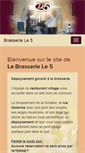 Mobile Screenshot of brasserie-lecinq.com